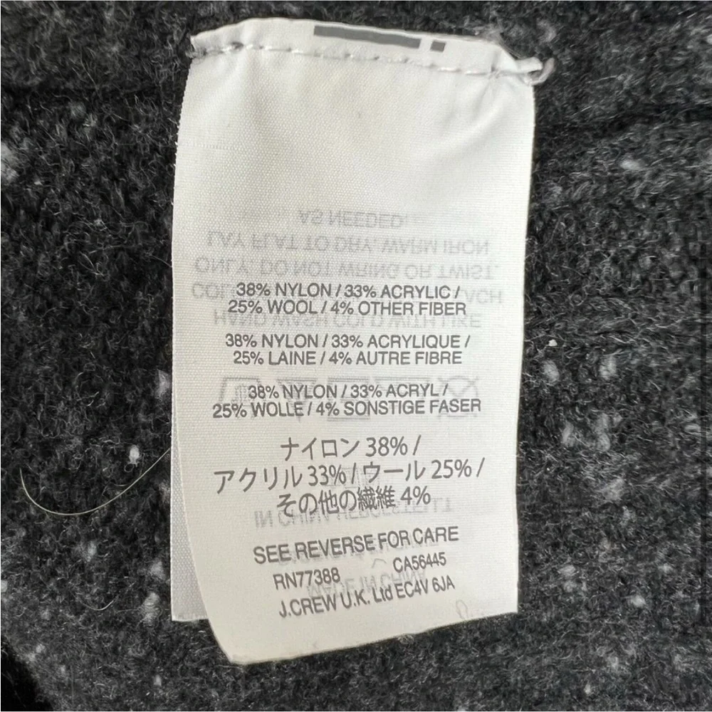 Madewell - Womens XL Wool Blend Gray Fleck Mock Neck Long Sleeve Knit Sweater - Picture 4 of 4